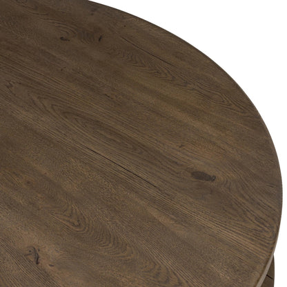 Matheus Coffee Table by Four Hands in natural reclaimed french oak. Made from solid reclaimed oak in a modern style.