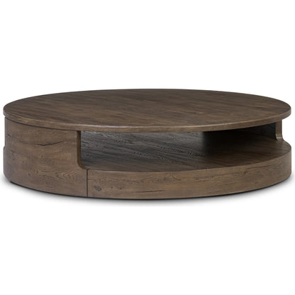 Matheus Coffee Table by Four Hands in natural reclaimed french oak. Made from solid reclaimed oak in a modern style.