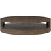 Matheus Coffee Table by Four Hands in natural reclaimed french oak. Made from solid reclaimed oak in a modern style.