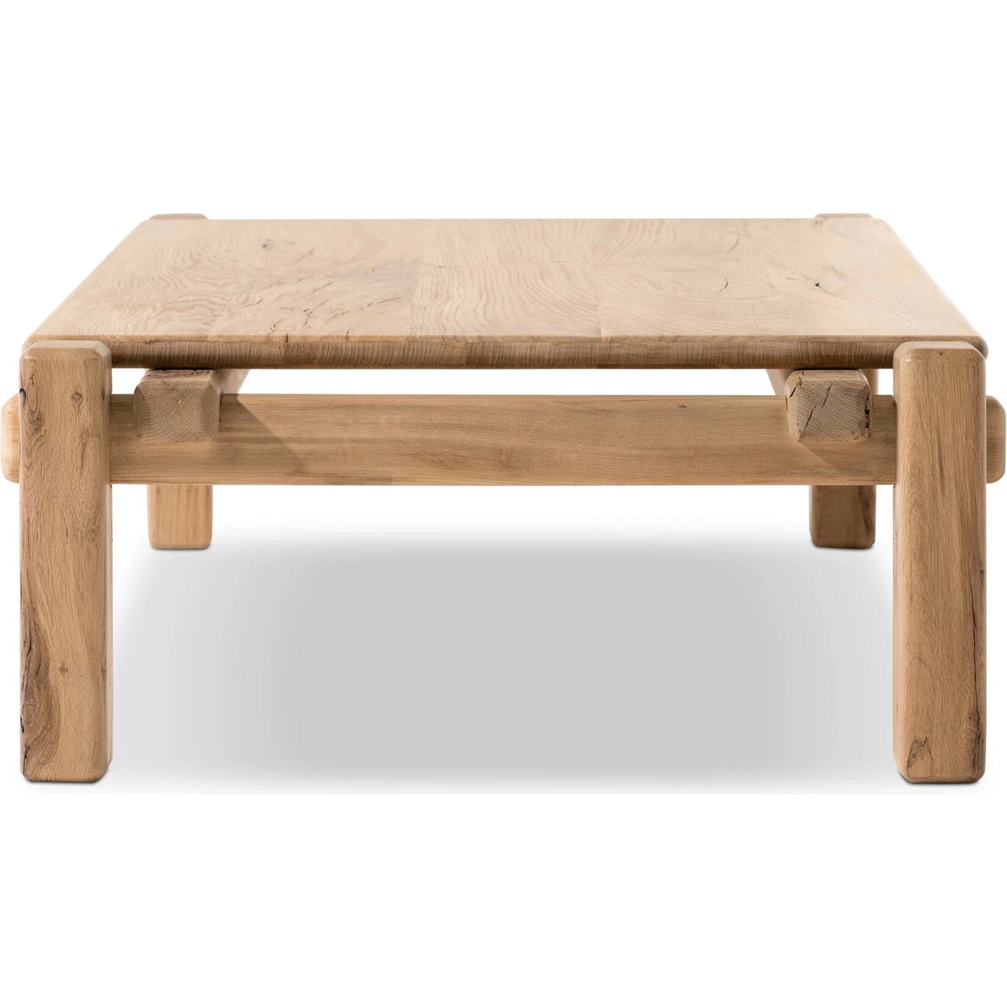 003 SI-2137485 | Additional Silo | Marcia Large Coffee Table by Four Hands in natural reclaimed french oak. Made from solid reclaimed oak in a modern style.