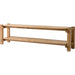 Marcia Low Console Table by Four Hands in natural reclaimed french oak. Made from solid reclaimed oak in a modern style.