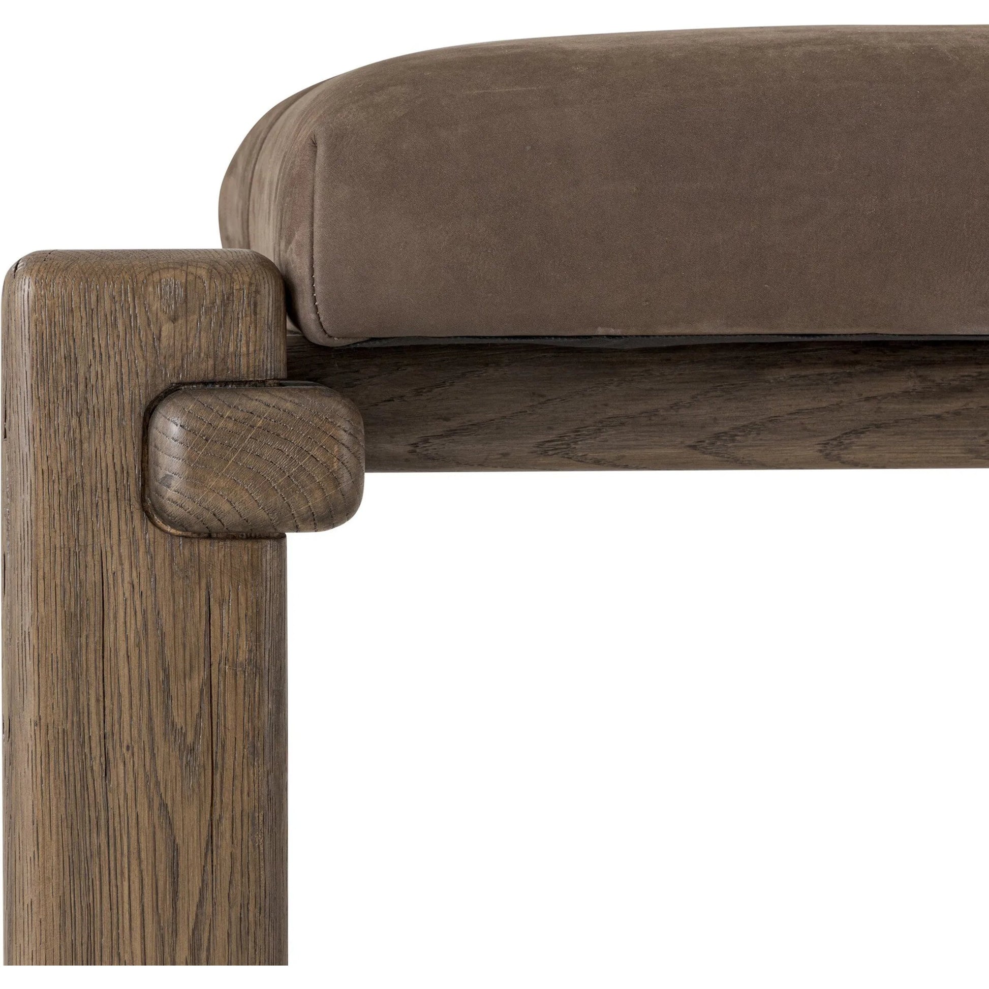 Marcia Accent Bench by Four Hands in natural reclaimed french oak. Made from unique in a modern style.