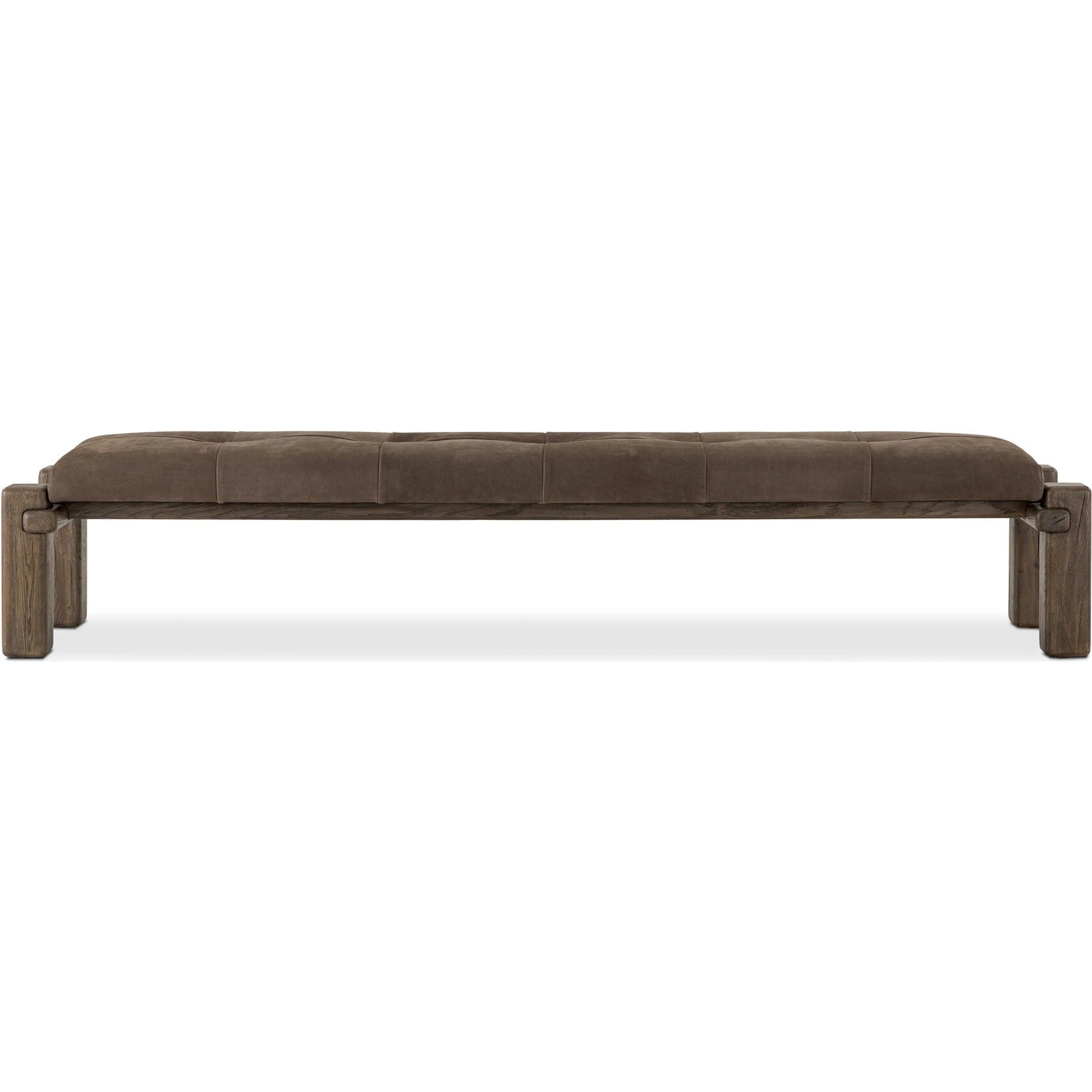 Marcia Accent Bench by Four Hands in natural reclaimed french oak. Made from unique in a modern style.