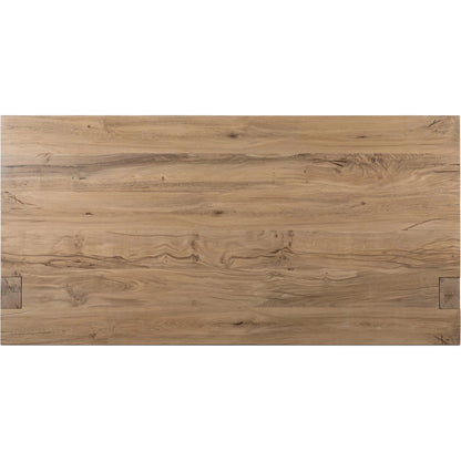 Lia Bed by Four Hands in natural reclaimed french oak. Made from solid reclaimed oak in a modern style.