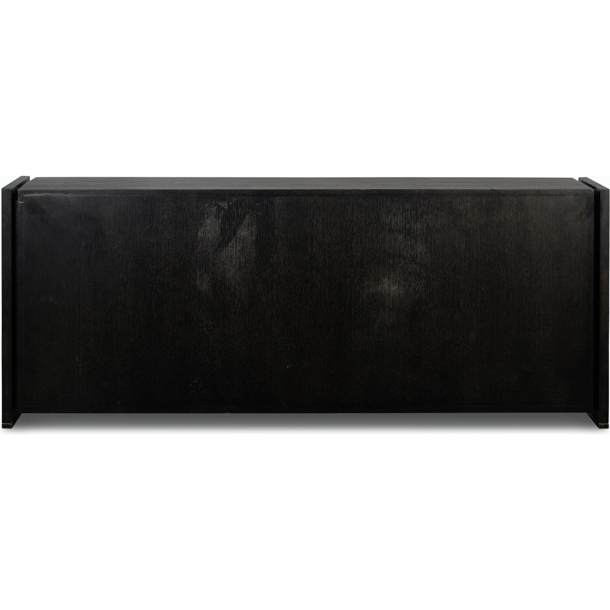 Alora Dresser by Four Hands in dark espresso. Made from solid reclaimed oak, brass in a modern style.