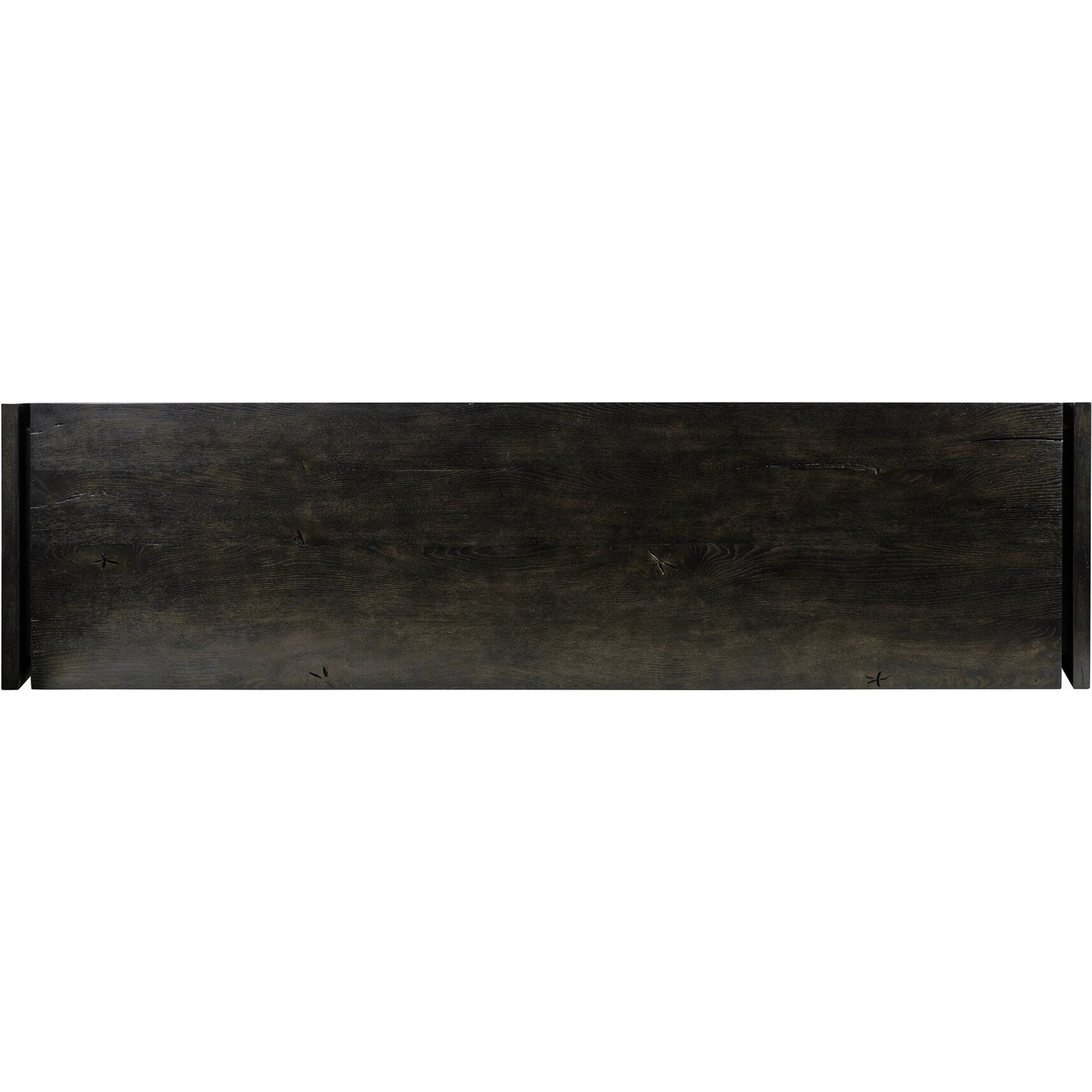 Alora Dresser by Four Hands in dark espresso. Made from solid reclaimed oak, brass in a modern style.