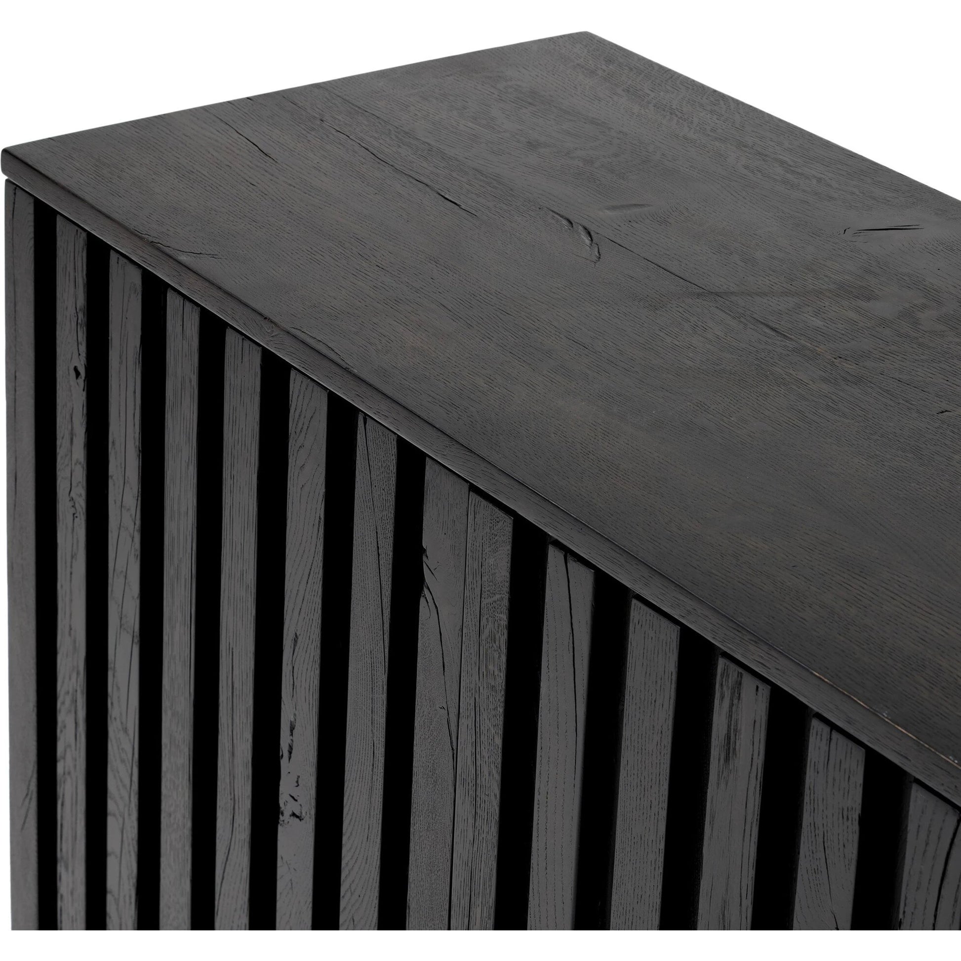 Ramos Sideboard by Four Hands in dark espresso. Made from solid reclaimed oak in a modern style.