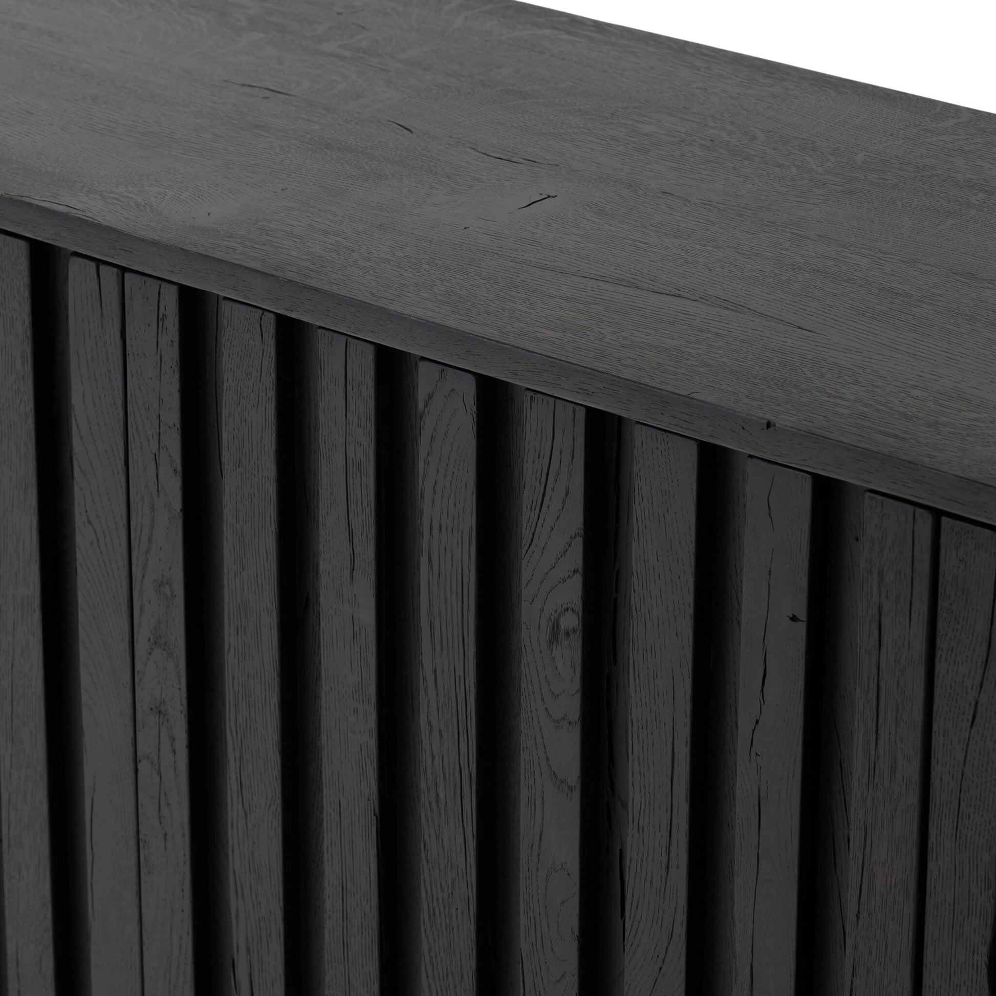 Ramos Sideboard by Four Hands in dark espresso. Made from solid reclaimed oak in a modern style.