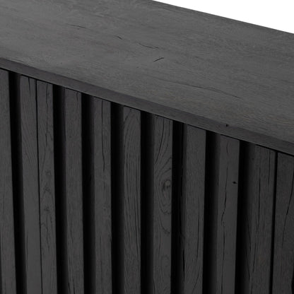 Ramos Sideboard by Four Hands in dark espresso. Made from solid reclaimed oak in a modern style.