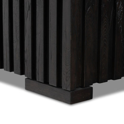 Ramos Sideboard by Four Hands in dark espresso. Made from solid reclaimed oak in a modern style.