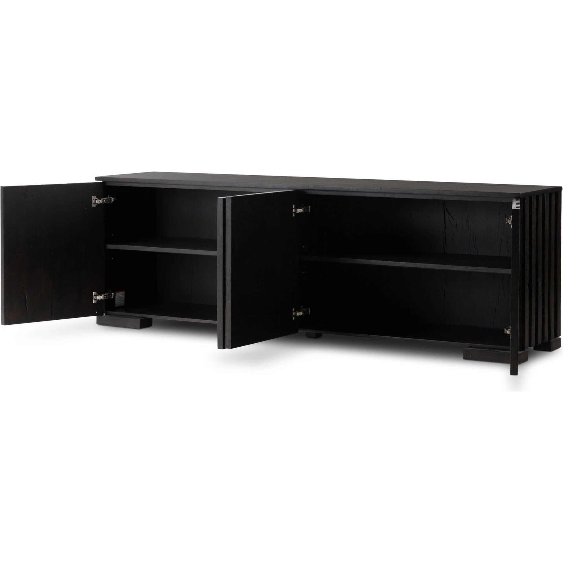Ramos Sideboard by Four Hands in dark espresso. Made from solid reclaimed oak in a modern style.