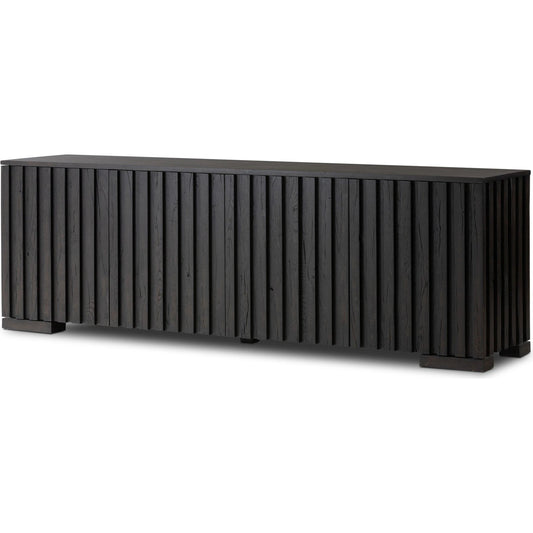 Ramos Sideboard by Four Hands in dark espresso. Made from solid reclaimed oak in a modern style.