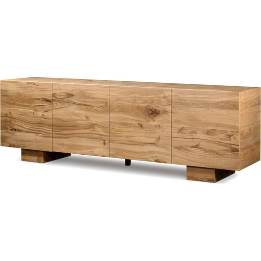 Mariana Sideboard by Four Hands in natural reclaimed french oak. Made from solid reclaimed oak in a modern style.