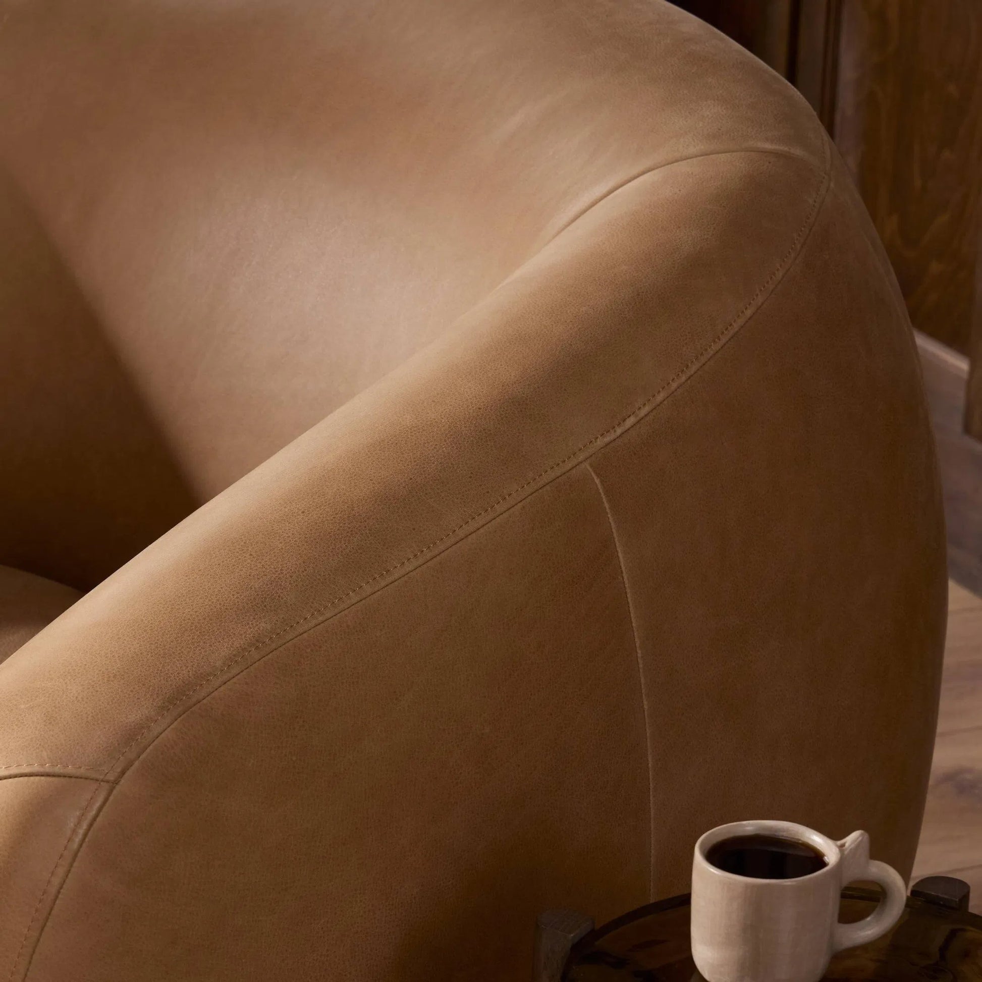 Channing Swivel Chair by Four Hands. Made from unique in a transitional style.