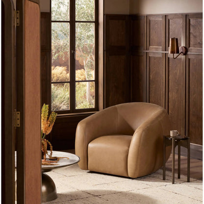 Channing Swivel Chair by Four Hands. Made from unique in a transitional style.