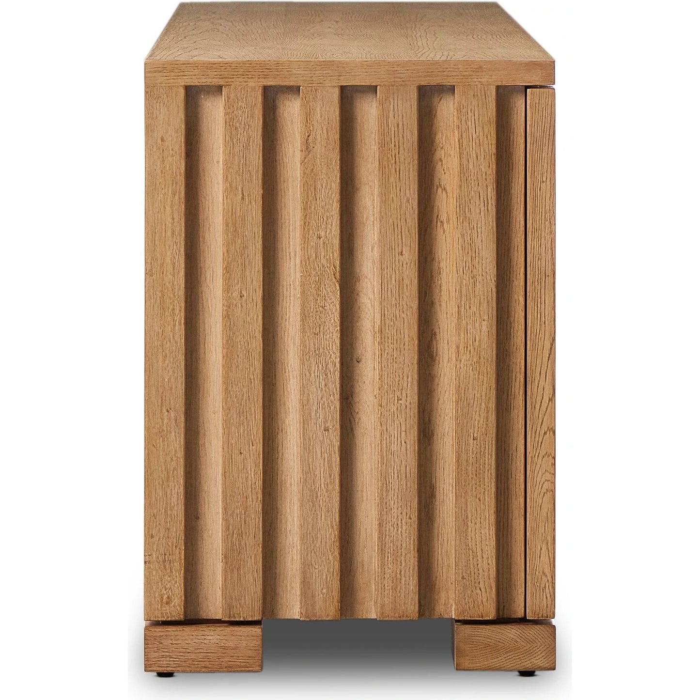 003 SI-2137563 | Additional Silo | Ramos Media Console by Four Hands in bleached oak. Made from thick oak veneer, solid oak in a modern style.