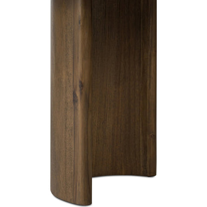 Paden Dining Table by Four Hands. Made from thin acacia veneer, solid acacia in a modern style.