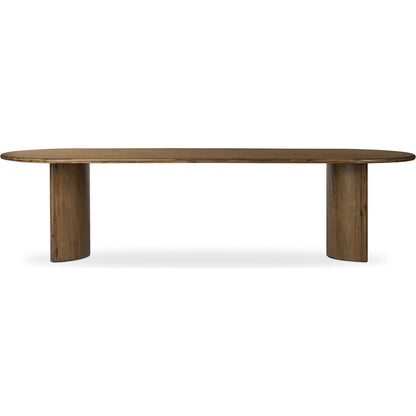 Paden Dining Table by Four Hands. Made from thin acacia veneer, solid acacia in a modern style.