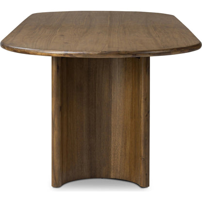 Paden Dining Table by Four Hands. Made from thin acacia veneer, solid acacia in a modern style.