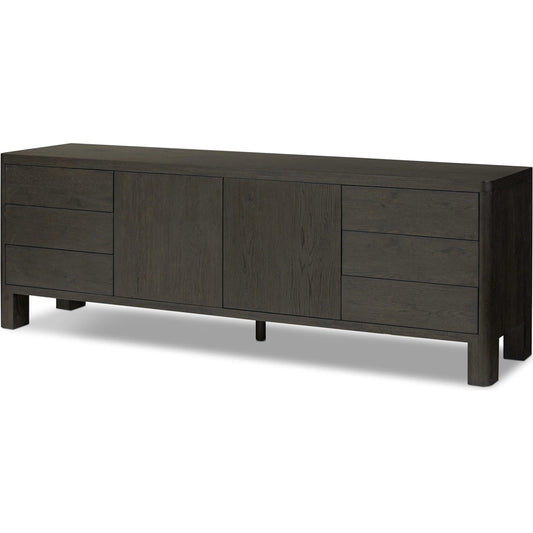 Noeline Media Console by Four Hands. Made from unique in a transitional style.