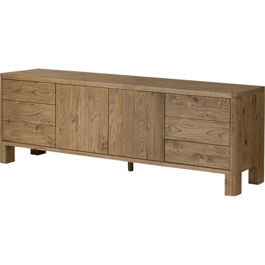 Noeline Media Console by Four Hands. Made from unique in a transitional style.