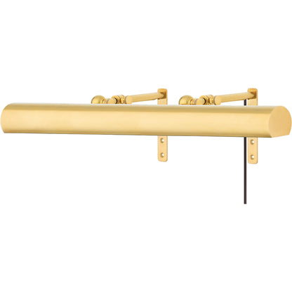 Vernon Picture Light by Hudson Valley. Made from brass in a traditional style.