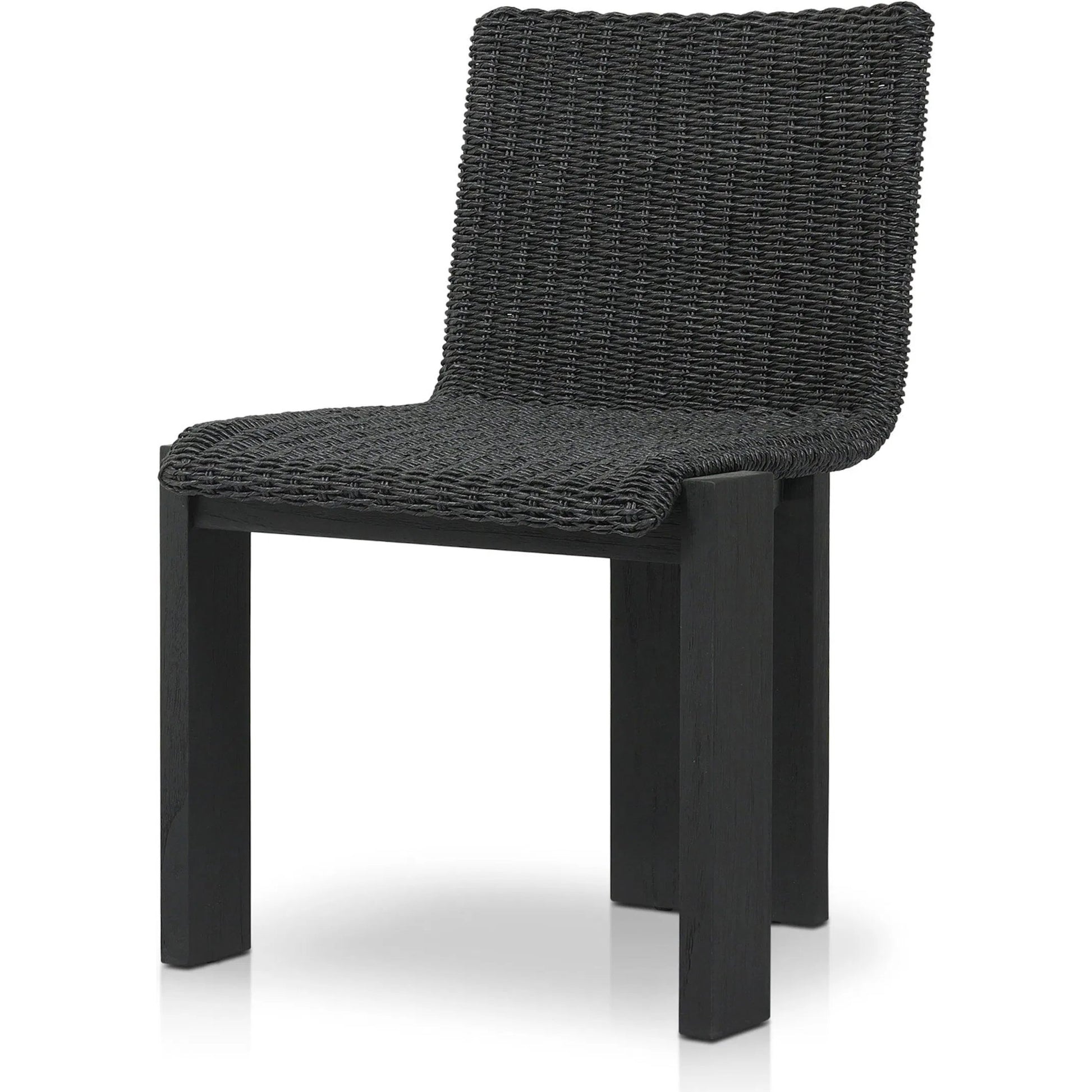 Roxy Outdoor Dining Chair by Four Hands. Made from 100% polyethylene, solid fsc®-certified teak in a transitional style.