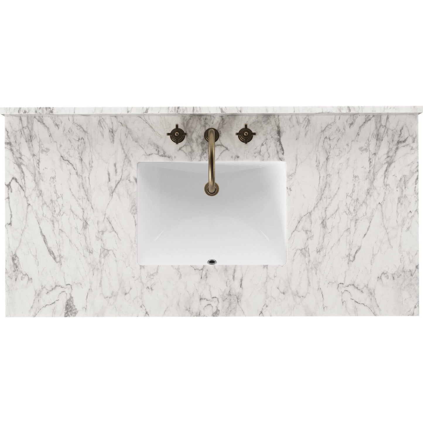 005 SI-2377103 | Additional Silo | Millie Single Wide Vanity by Four Hands in satin drifted black veneer, carrara marble. Made from oak veneer, solid marble in a unique style.
