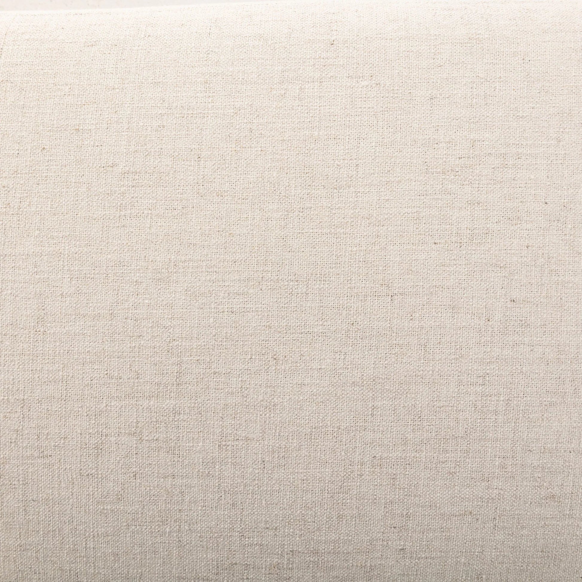 Kirby Accent Bench by Four Hands in alcala cream, vintage natural. Made from 70% polyester, 20% viscose (rayon), 10% flax/linen, solid parawood in a transitional style.