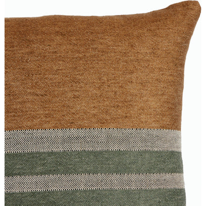 Crane Pillow by Four Hands in crane. Made from 100% flax/linen, down alternative fiber, 100% polyester in a modern style.