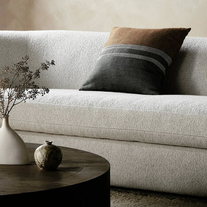 Crane Pillow by Four Hands in crane. Made from 100% flax/linen, down alternative fiber, 100% polyester in a modern style.