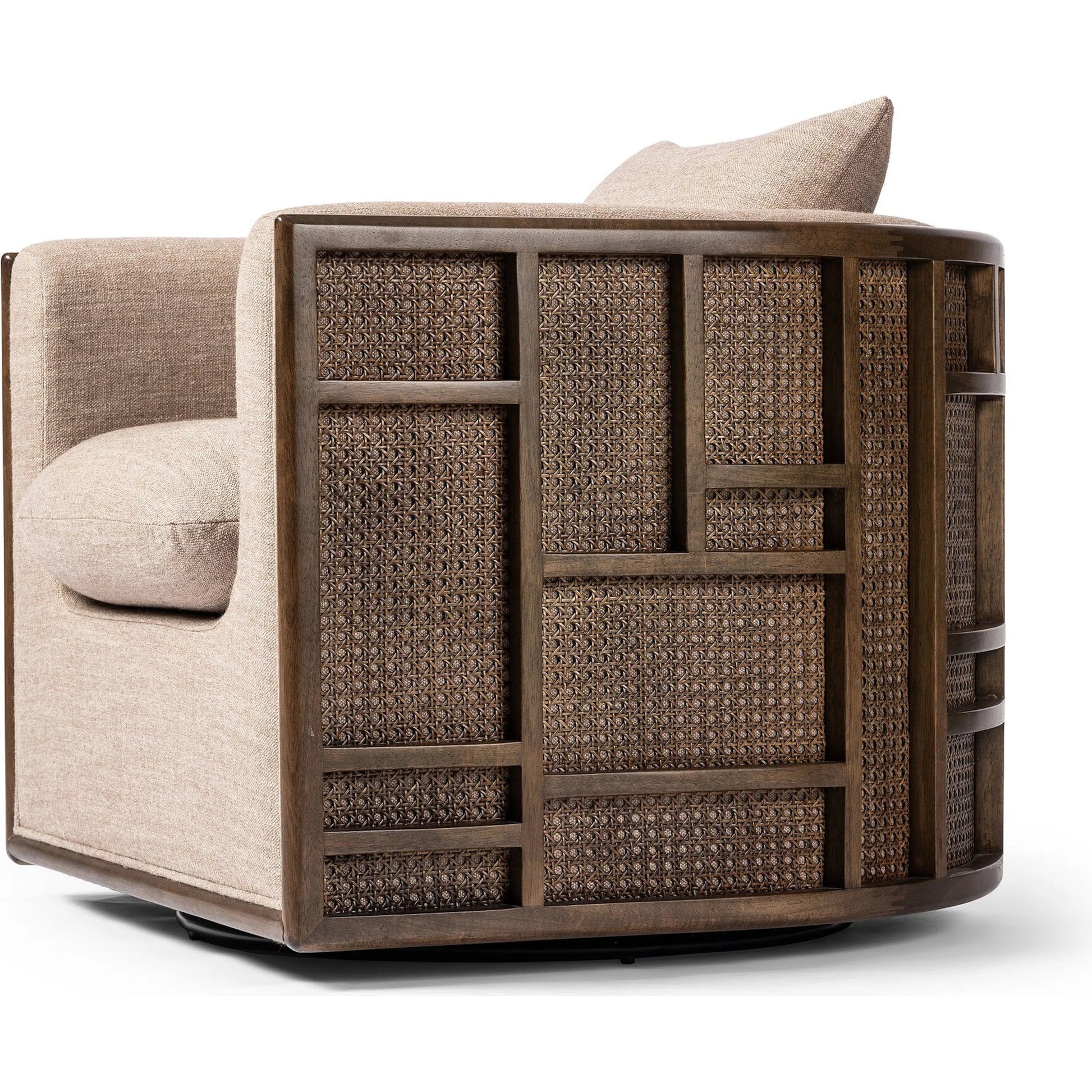 June Swivel Chair by Four Hands. Made from unique in a transitional style.