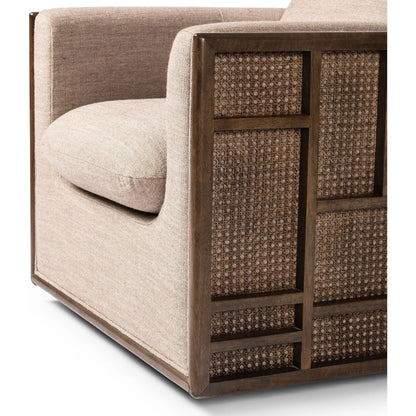 June Swivel Chair by Four Hands. Made from unique in a transitional style.