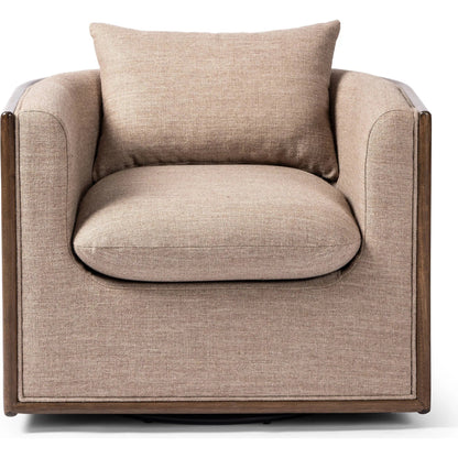 June Swivel Chair by Four Hands. Made from unique in a transitional style.