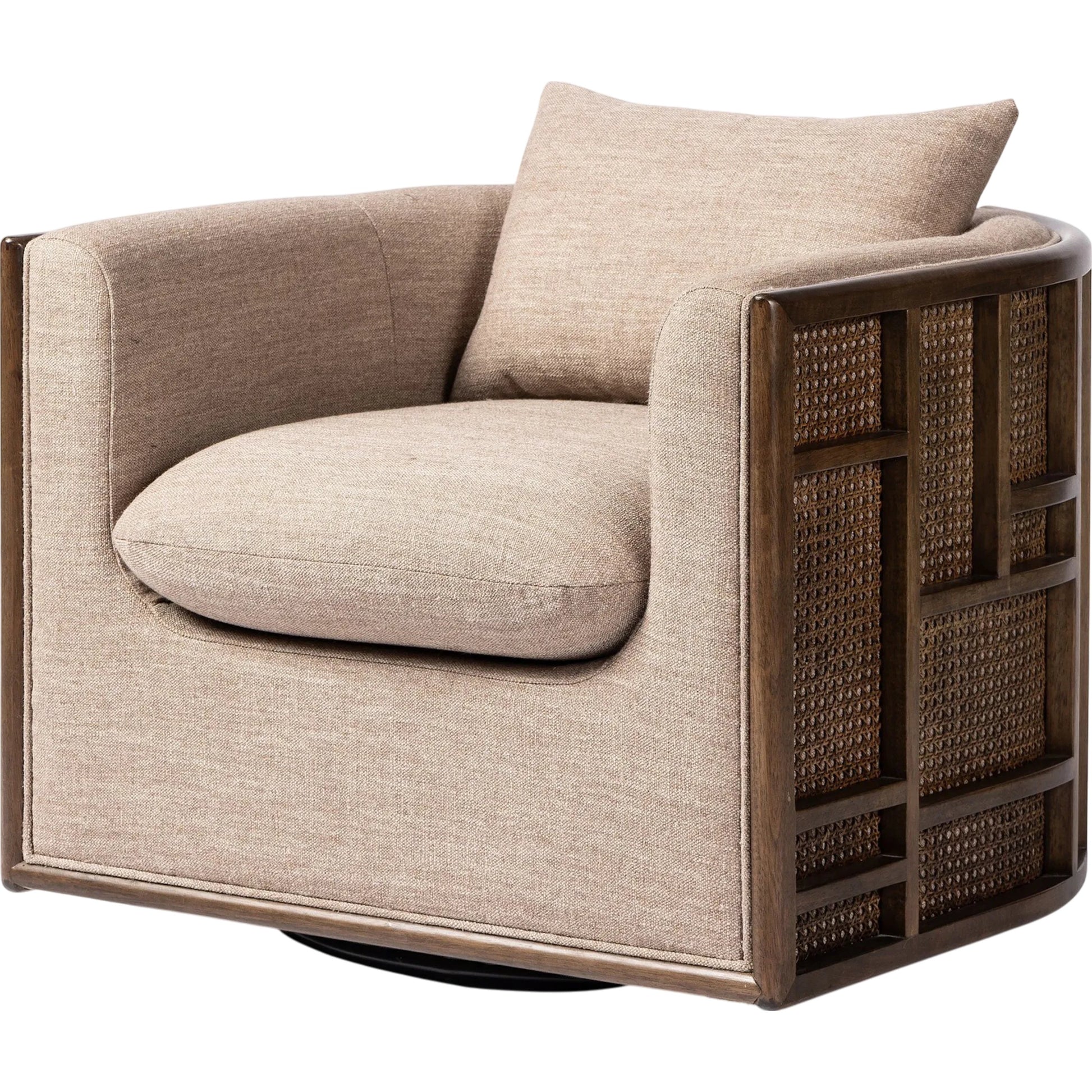 June Swivel Chair by Four Hands. Made from unique in a transitional style.