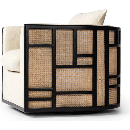 June Swivel Chair by Four Hands. Made from unique in a transitional style.
