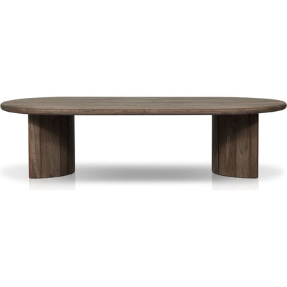 Paden Outdoor Coffee Table by Four Hands in stained toasted brown-fsc. Made from solid fsc®-certified teak in a transitional style.