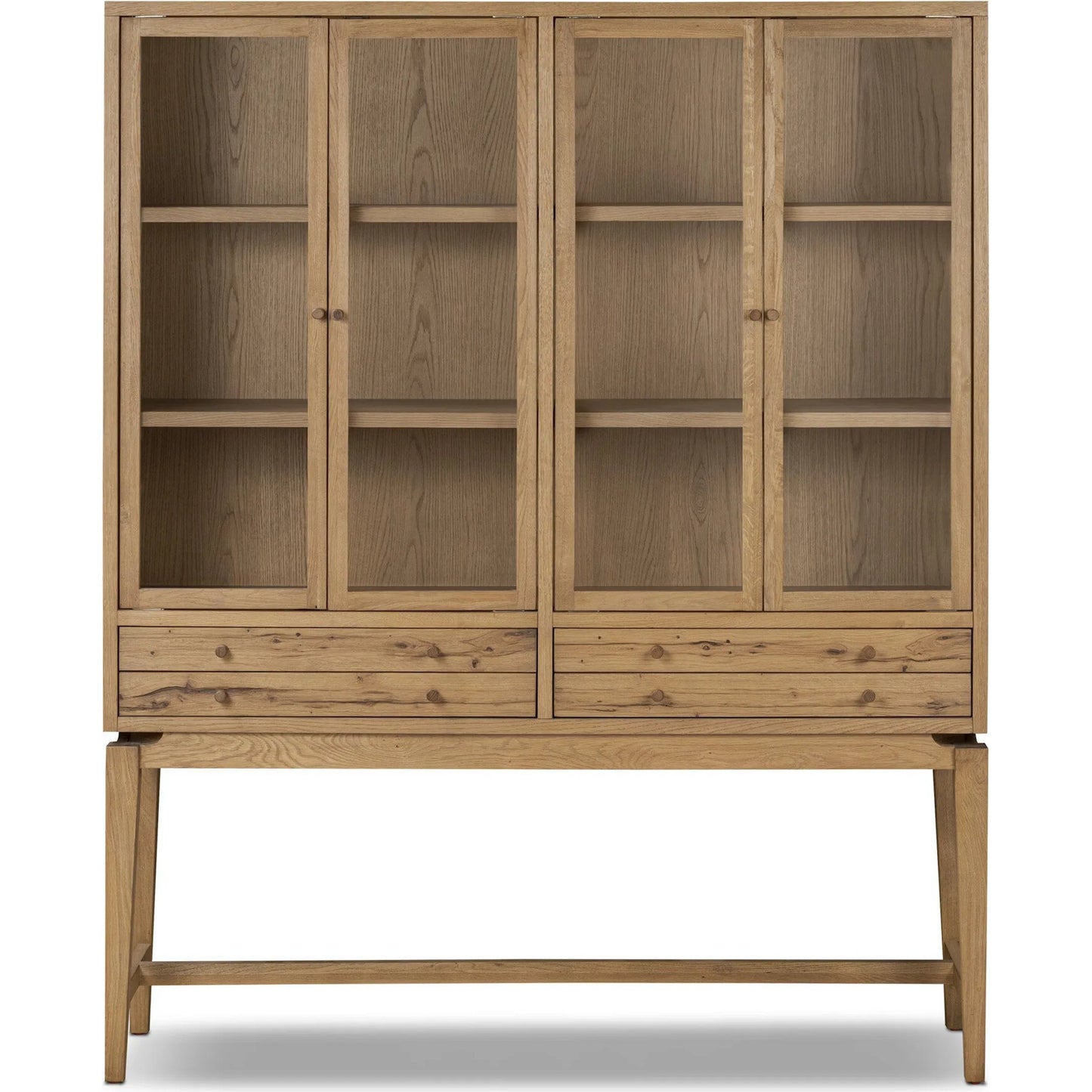 002 SI-2327543 | Additional Silo | Bergstrom Cabinet by Four Hands in warm natural oak veneer. Made from thick oak veneer, solid oak in a modern style.