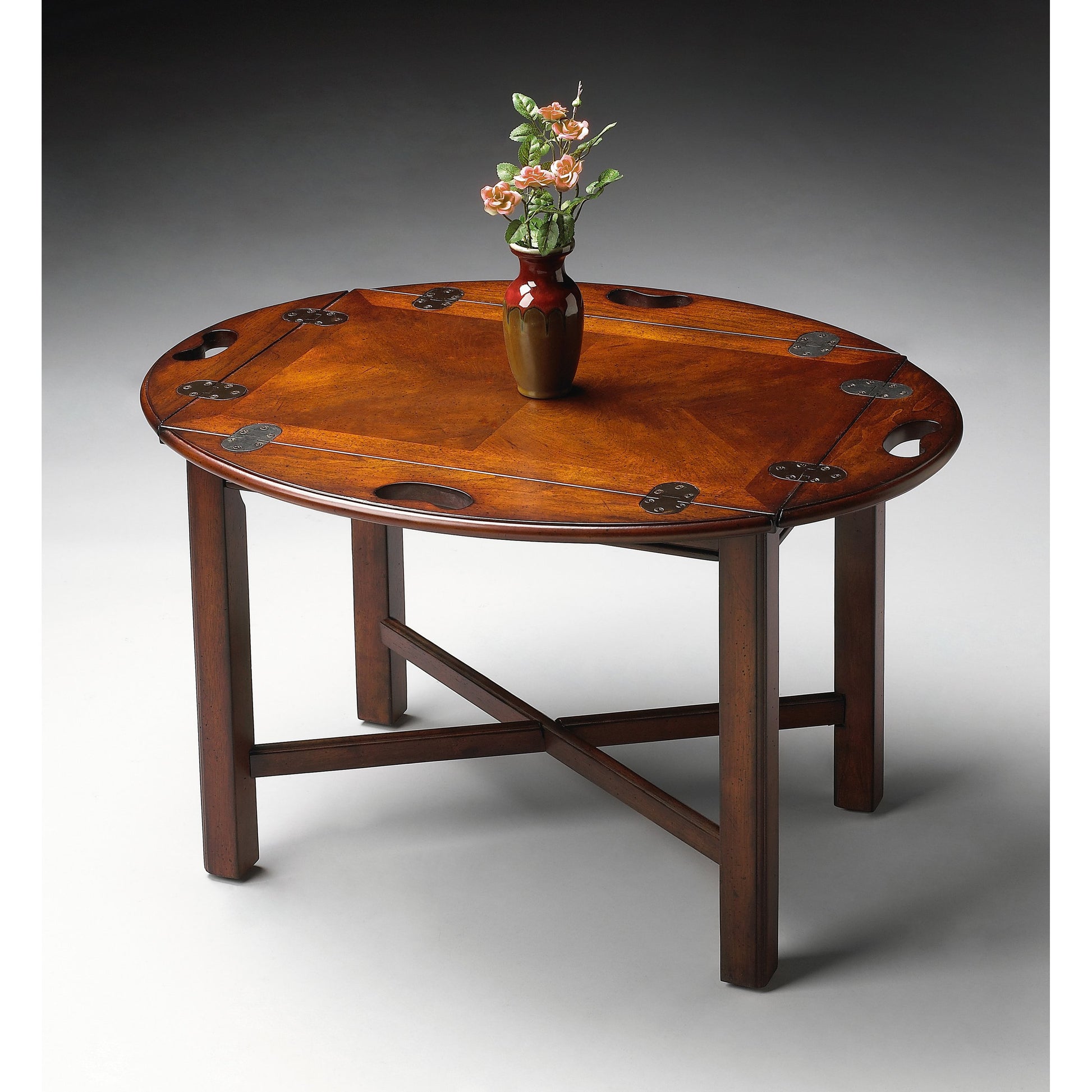 Carlisle Butler Table by Butler Specialty Company. Made from rubberwood solids, mdf, cherry veneer in a traditional style.