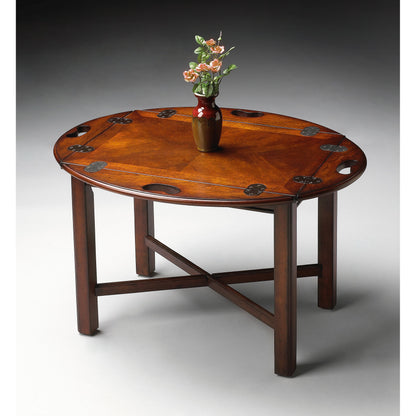Carlisle Butler Table by Butler Specialty Company. Made from rubberwood solids, mdf, cherry veneer in a traditional style.
