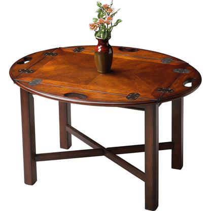 Carlisle Butler Table by Butler Specialty Company. Made from rubberwood solids, mdf, cherry veneer in a traditional style.