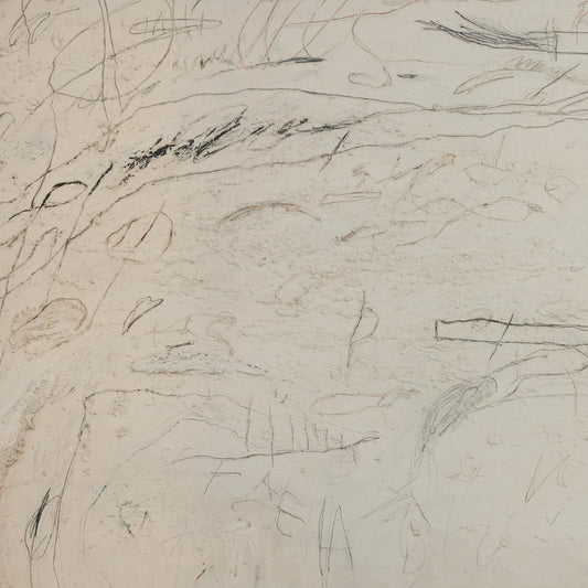 Examination of the Rose by Tyler Guinn by Four Hands in white oak. Made from vertical grain floater white oak, canvas in a modern style.