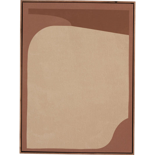 Tonal Study I by Coup D'Esprit by Four Hands in rustic walnut. Made from rustic walnut, fredrix 558 raw canvas in a modern style.