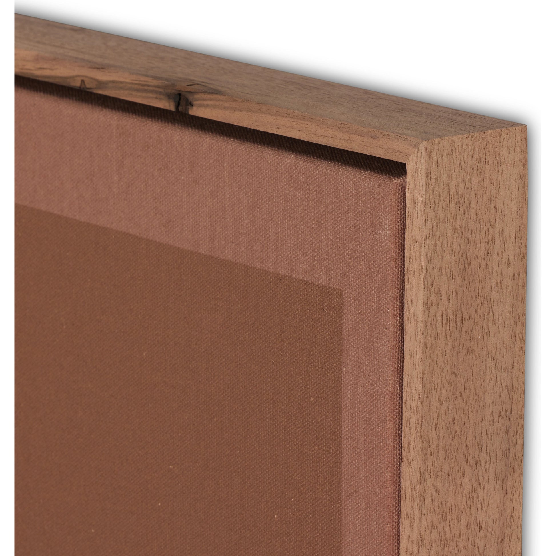 Tonal Study I by Coup D'Esprit by Four Hands in rustic walnut. Made from rustic walnut, fredrix 558 raw canvas in a modern style.