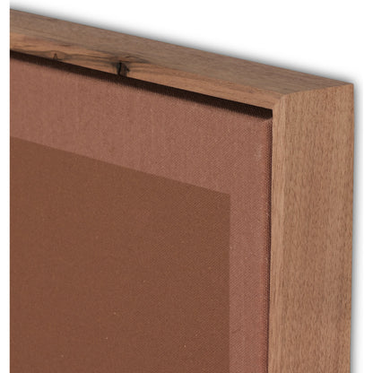 Tonal Study I by Coup D'Esprit by Four Hands in rustic walnut. Made from rustic walnut, fredrix 558 raw canvas in a modern style.