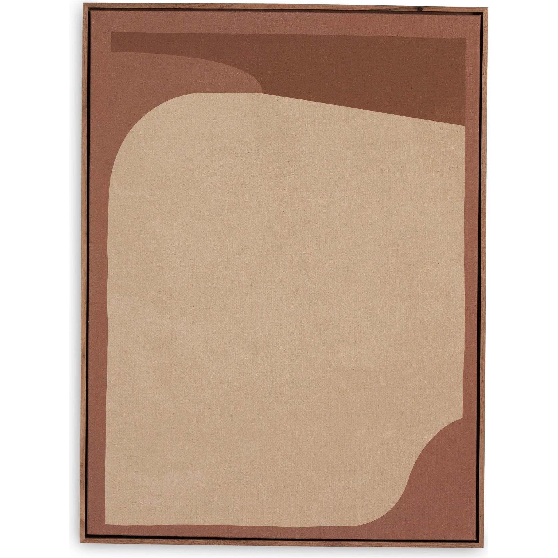 Tonal Study I by Coup D'Esprit by Four Hands in rustic walnut. Made from rustic walnut, fredrix 558 raw canvas in a modern style.