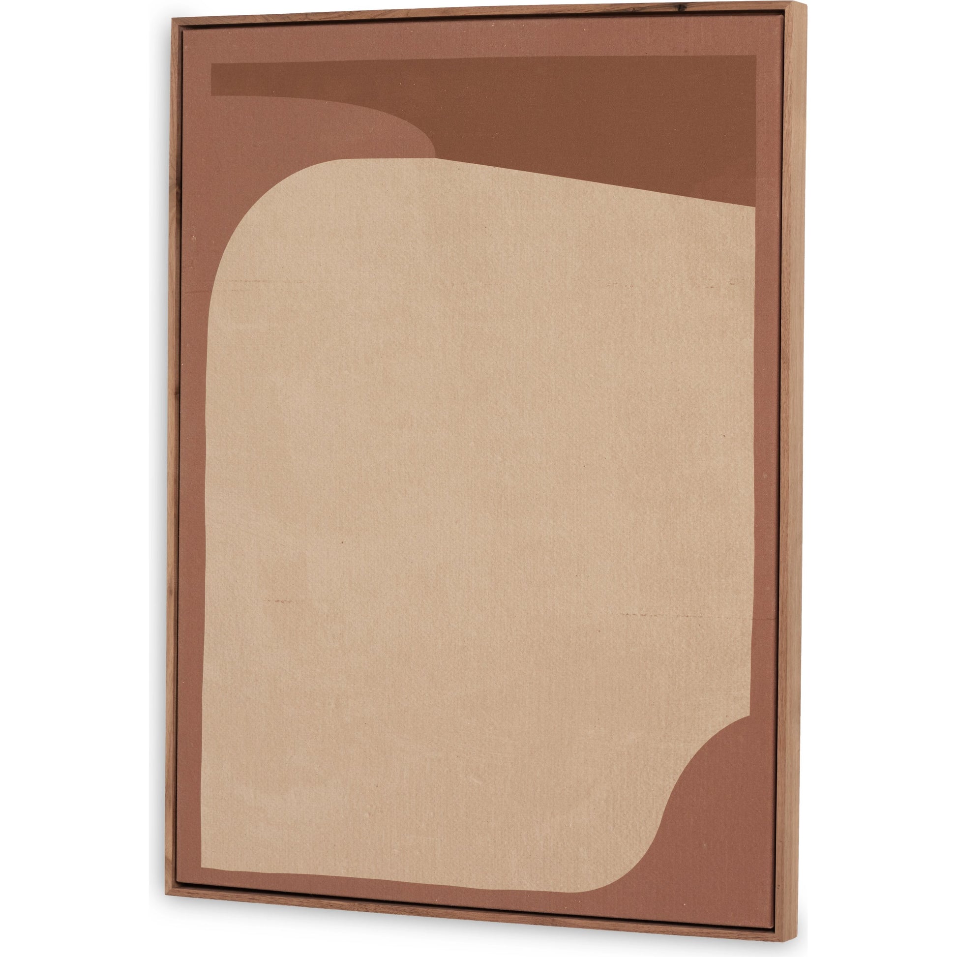 Tonal Study I by Coup D'Esprit by Four Hands in rustic walnut. Made from rustic walnut, fredrix 558 raw canvas in a modern style.