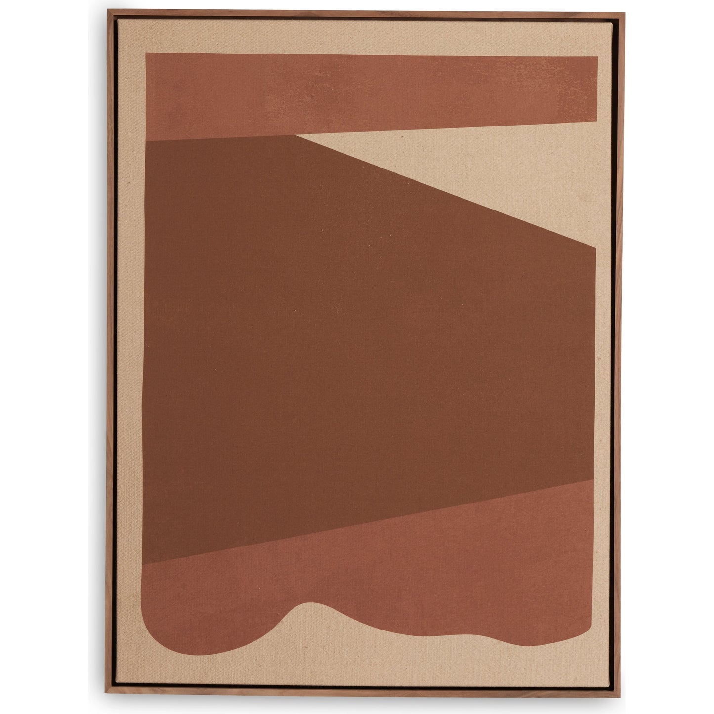 001 SI-2074797 | Primary Silo | Tonal Study II by Coup d’Esprit by Four Hands. Made from rustic walnut, fredrix 558 raw canvas in a modern style.