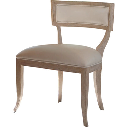 Klios Chair by Global Views. Made from american white oak in a transitional style.