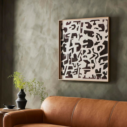 Block Onyx I by Coup d’Esprit by Four Hands. Made from vertical grain floater white oak, maple panel in a modern style.